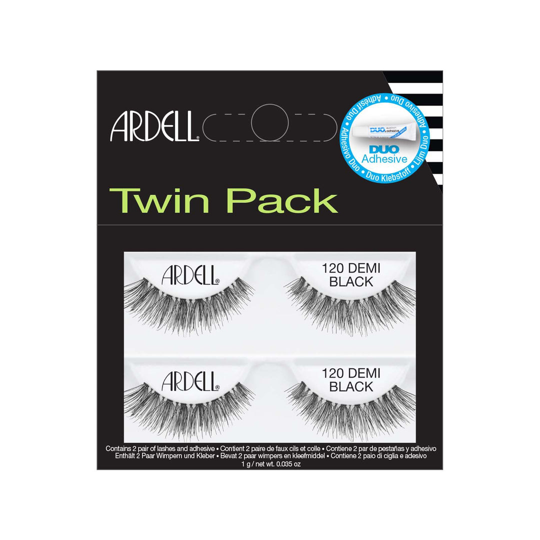 Ardell Twin Pack Lashes 120 DEMI Black