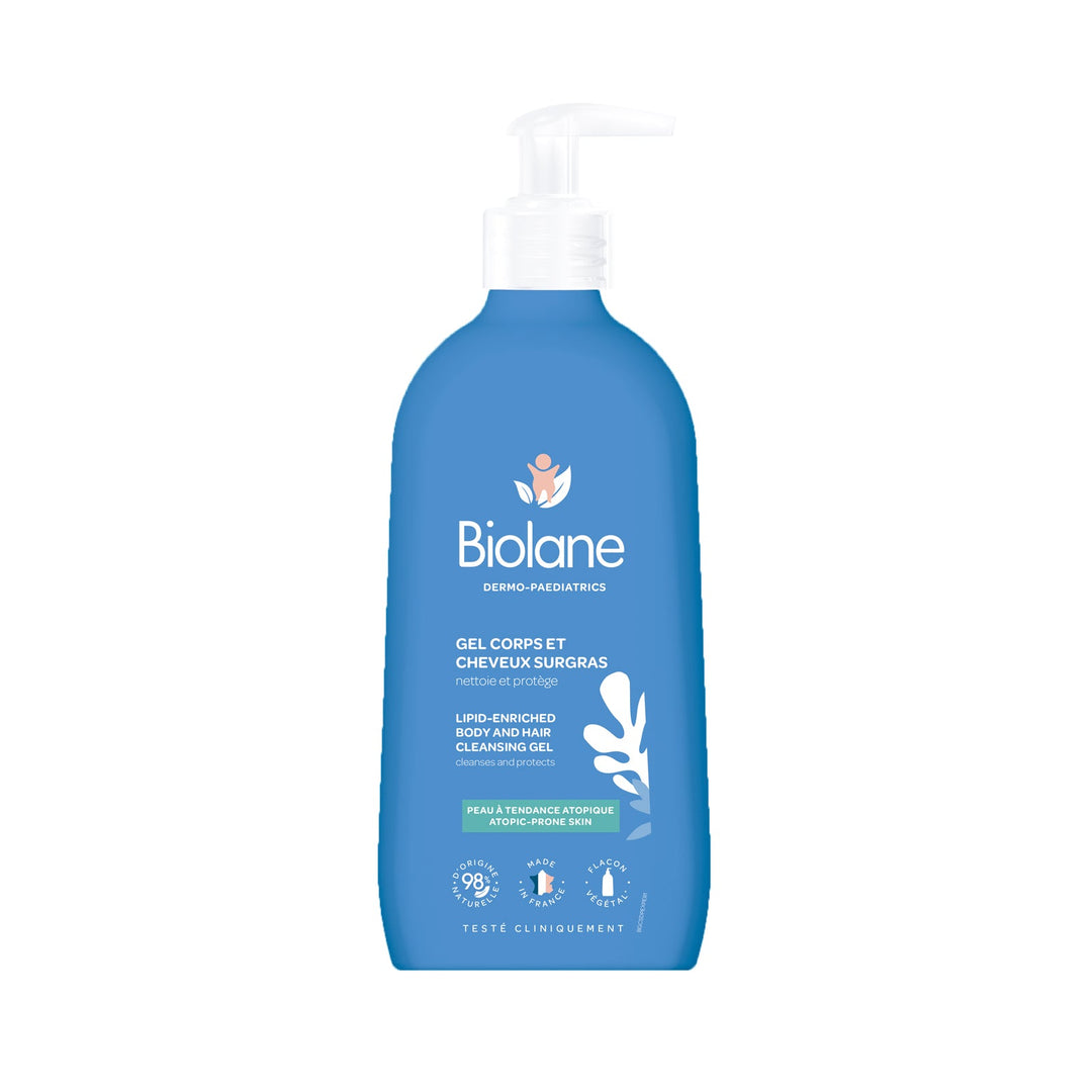 Biolane Dermo-Paediatrics Body and Hair Cleansing Gel
Cleanses and protects
Atopic-prone skin