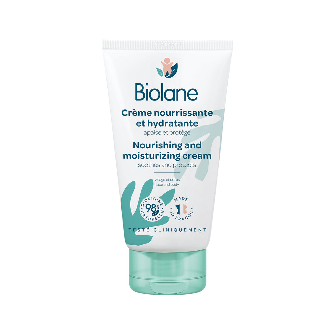 Biolane Nourishing and Moisturizing Cream
For the face and body
For infants and children
Soothes and protects