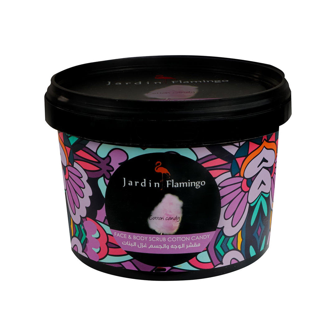 Jardin Flamingo face and body scrub with Cotton candy