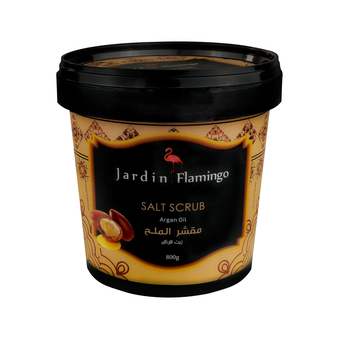 Jardin Flamingo salt scrub with Argan oil