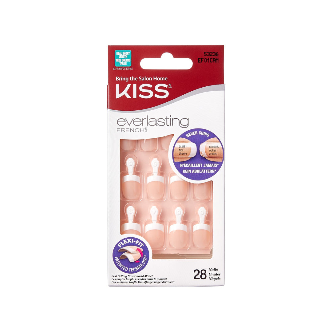 Kiss everlasting Real Short, 28 nails, EF01