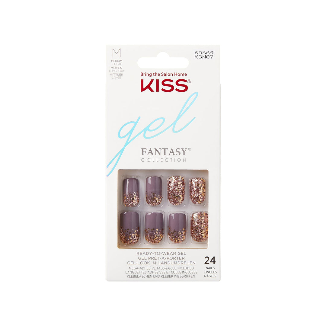 Kiss gel fantasy Rush Hour medium, 24 nails, KGN07
