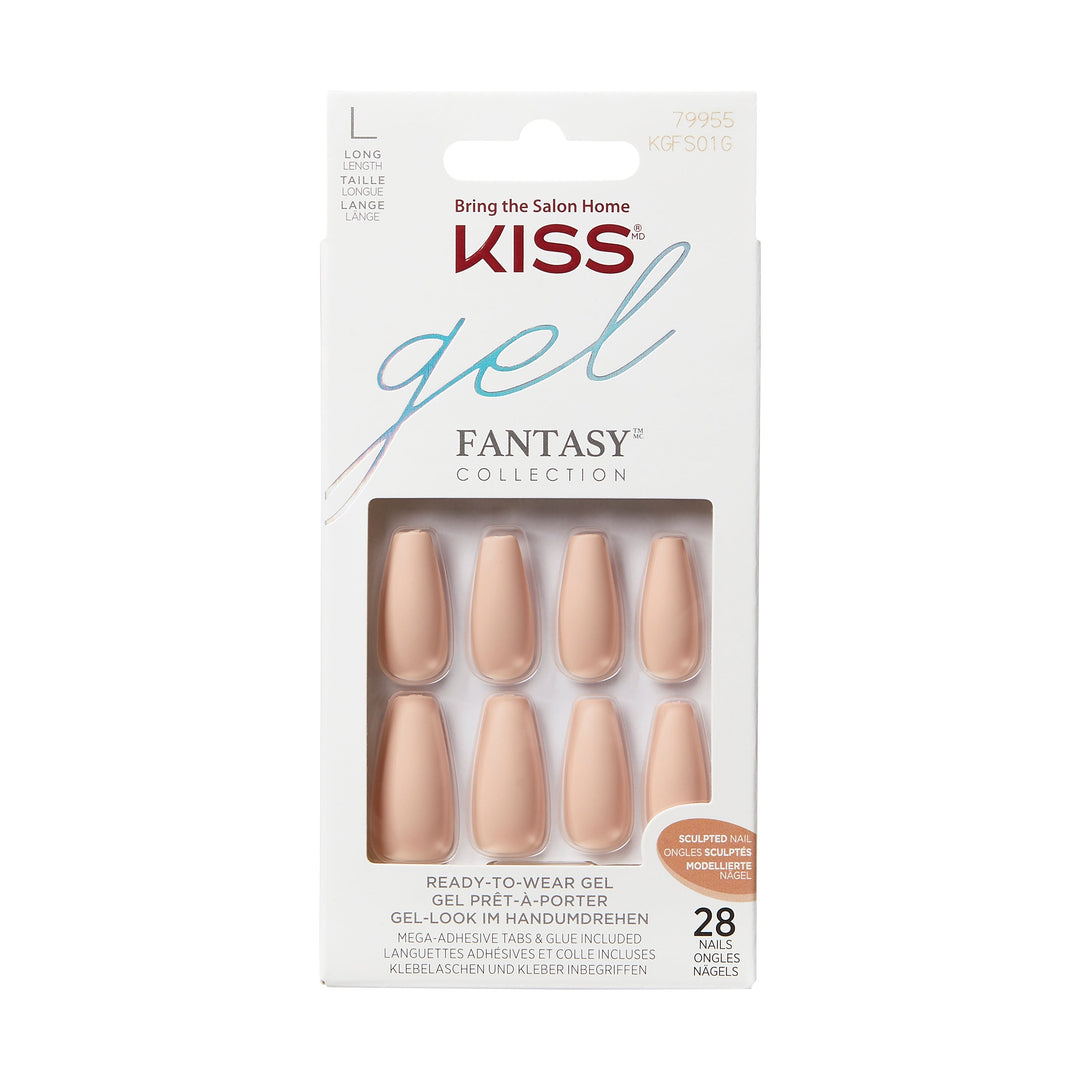Kiss gel fantasy Nails 4 the Cause Long, 28 nails, KGFS01C