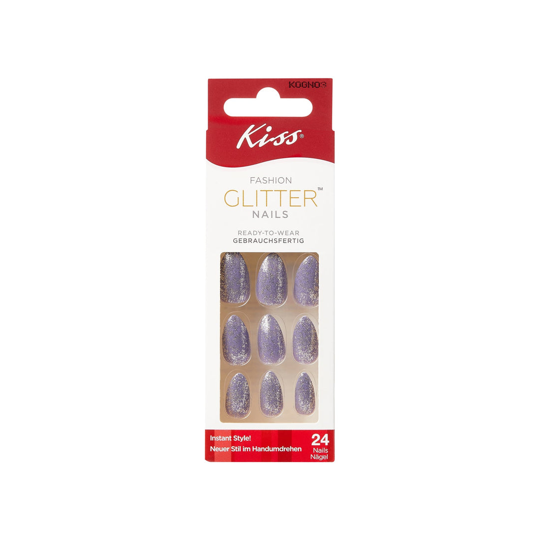 Kiss glitter fashion medium, 28 nails, KOGN03C