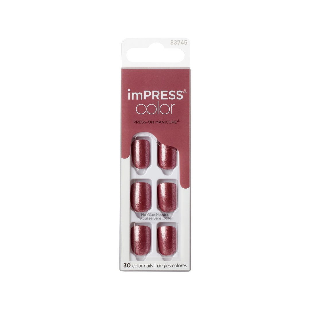 Kiss impress color Peanut Pink short, 30 nails, KIMC006