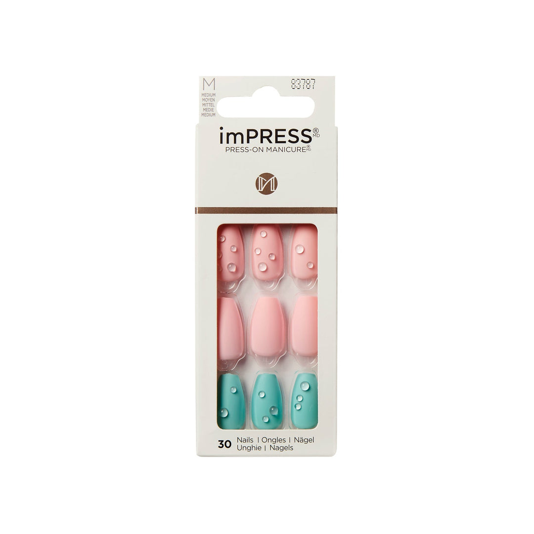 Kiss impress Dew Drop medium, 30 nails, KIMM06
