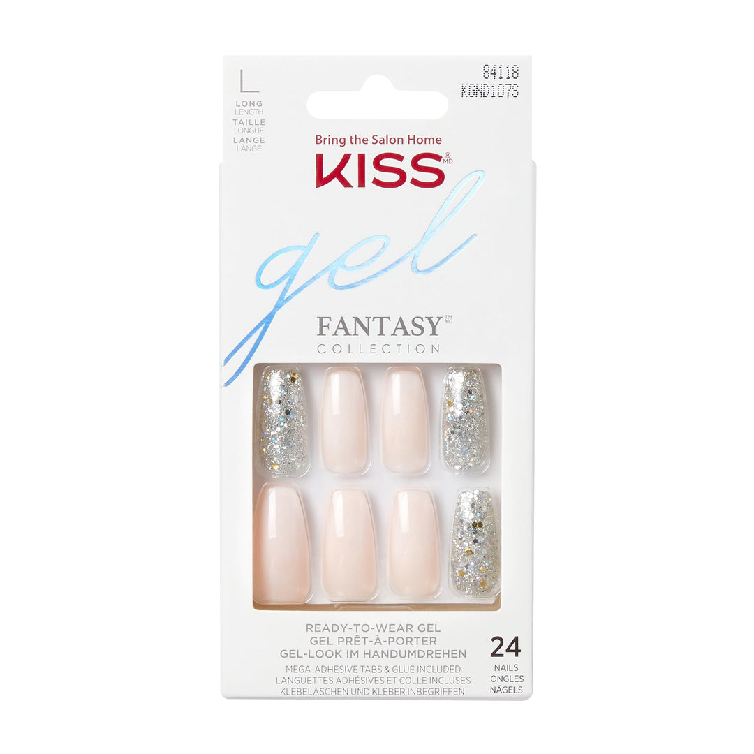 Kiss gel fantasy FRIENDS Long, 24 nails, KGFS107SC