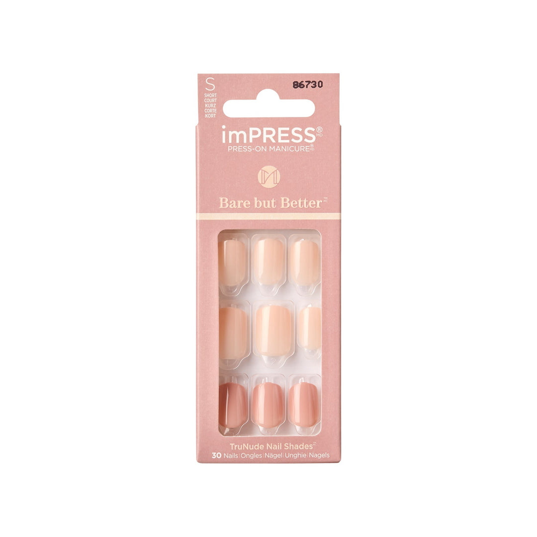kiss impress bare but Better Short, 30 nails, IMB05C