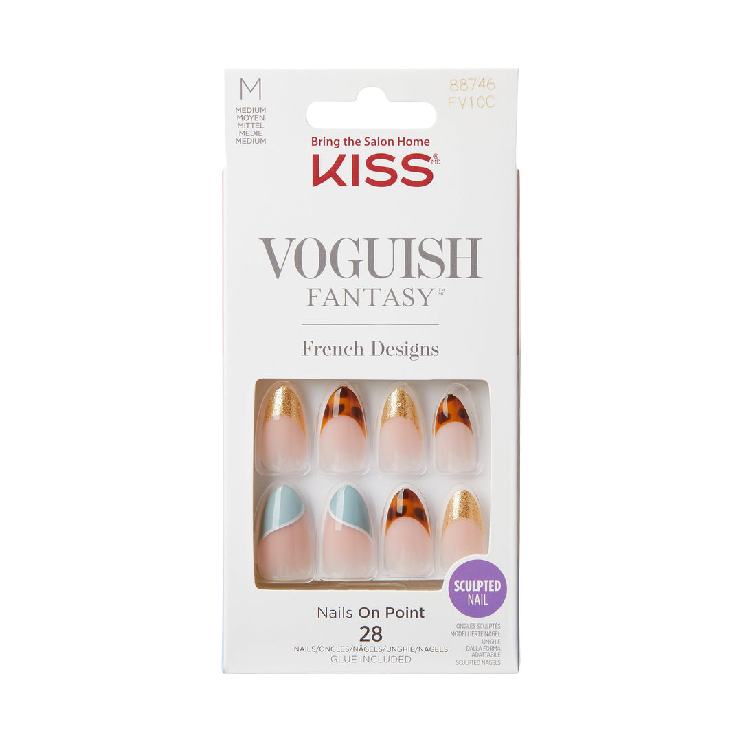 Kiss voguish Fren medium, 28 nails, FV10C