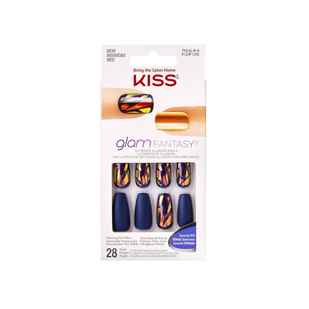 Kiss glam fantasy Long, 28 nails, KGF05