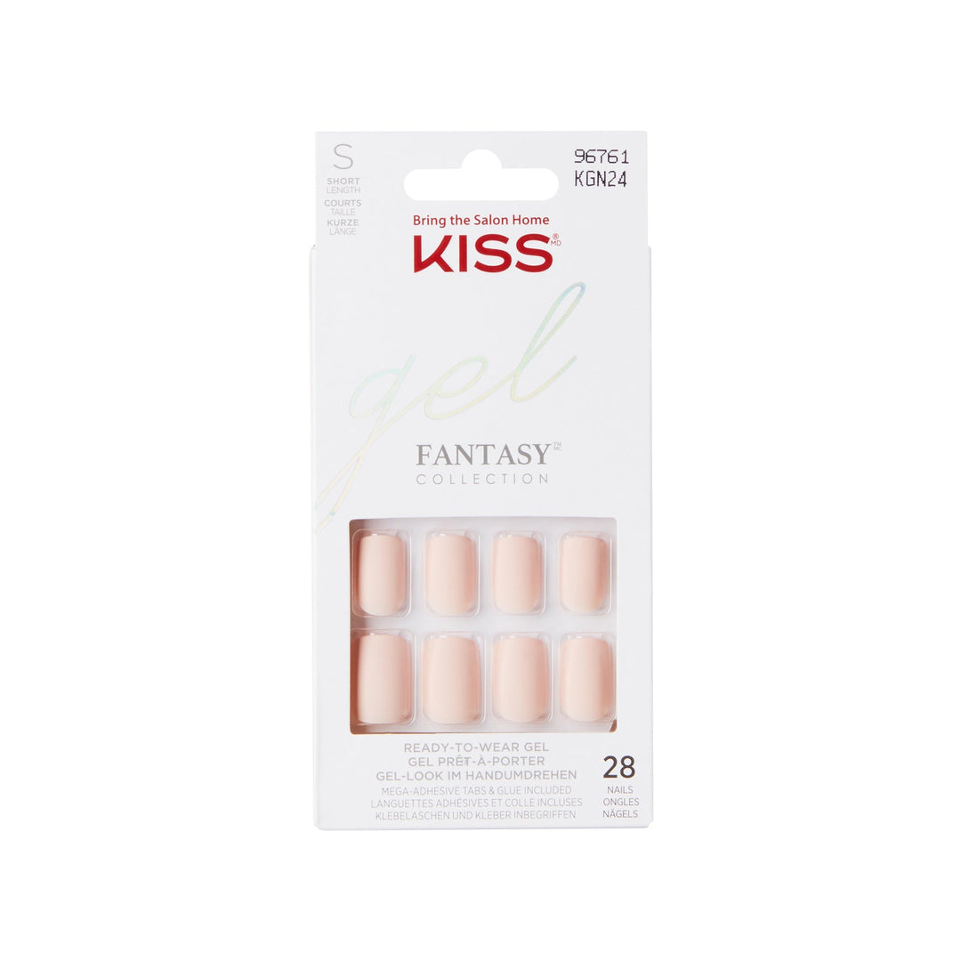 Kiss gel fantasy short, 28 nails, KGN24