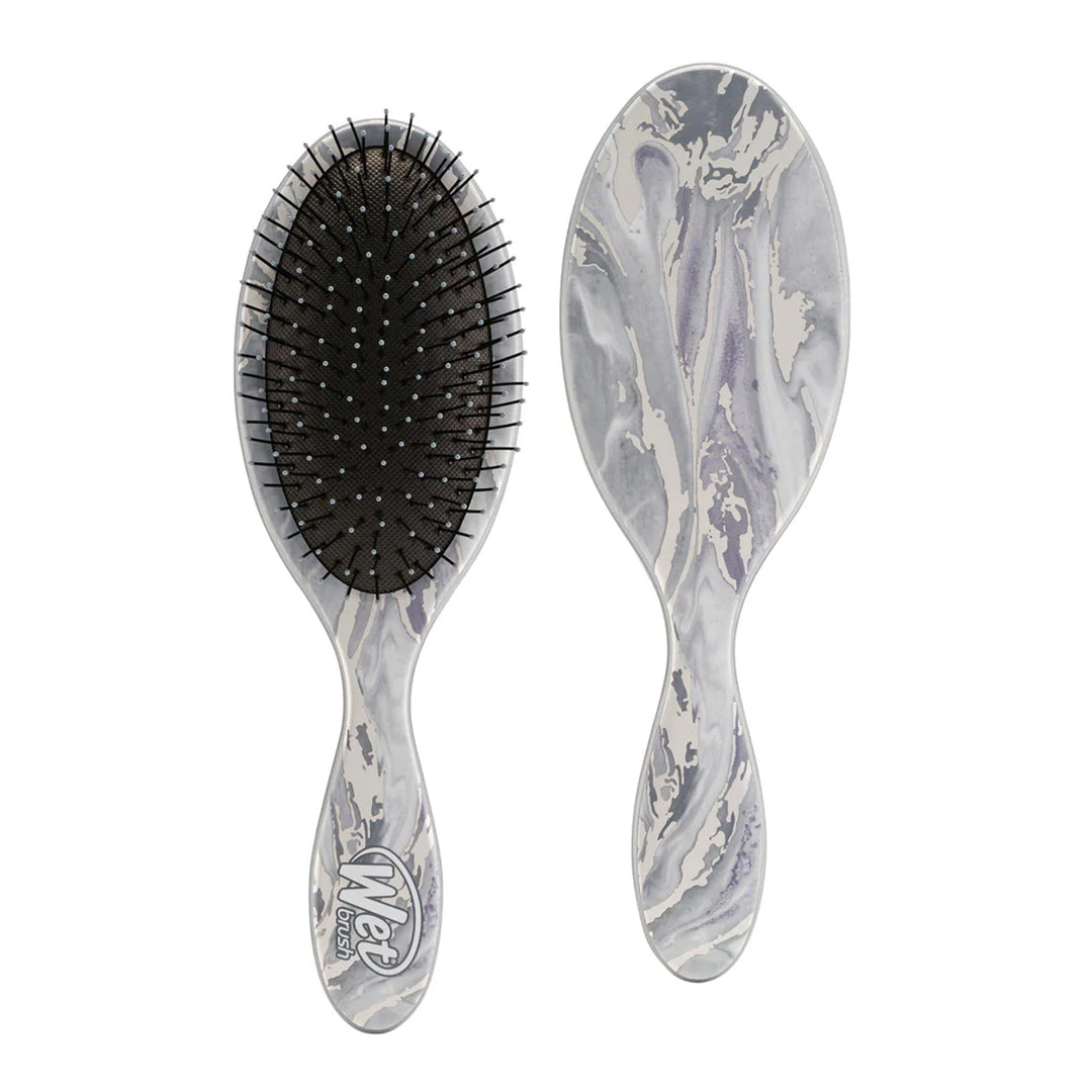 WetBrush Original Detangler-Metallic Marble-Silver"