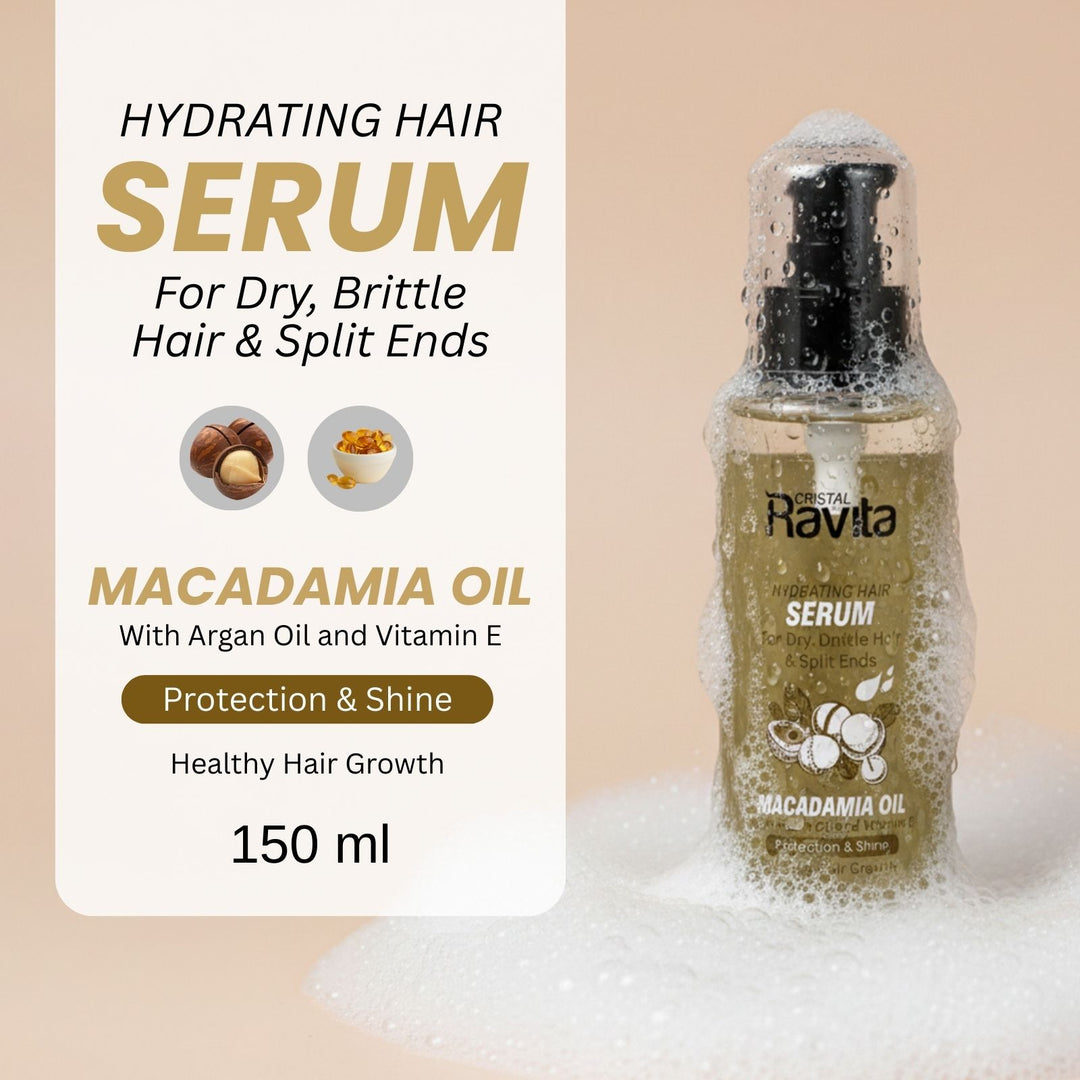Ravita Macadamia Oil Hair Serum For Dry, Brittle Hair & Spilt Ends