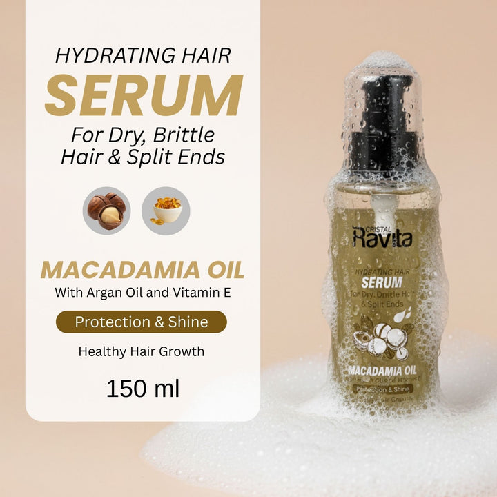 Ravita Macadamia Oil Hair Serum For Dry, Brittle Hair & Spilt Ends