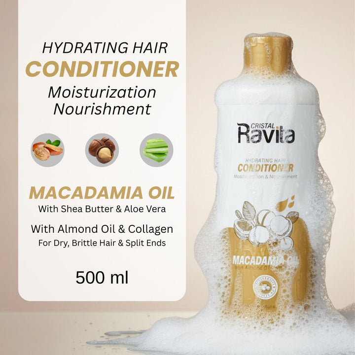 Ravita Macadamia Oil Conditioner For Dry, Brittle Hair & Spilt Ends