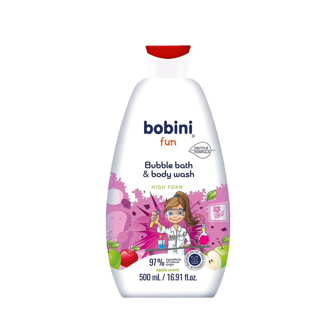 Bobini Kids Bubble bath & body wash apple scent 500 ml