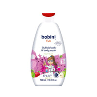 Bobini Kids Bubble bath & body wash apple scent 500 ml – Gentle Cleansing & Freshness