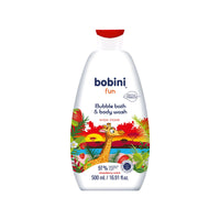 Bobini Kids Bubble bath & body wash strawberry scent 500 ml – Gentle Cleansing & Freshness