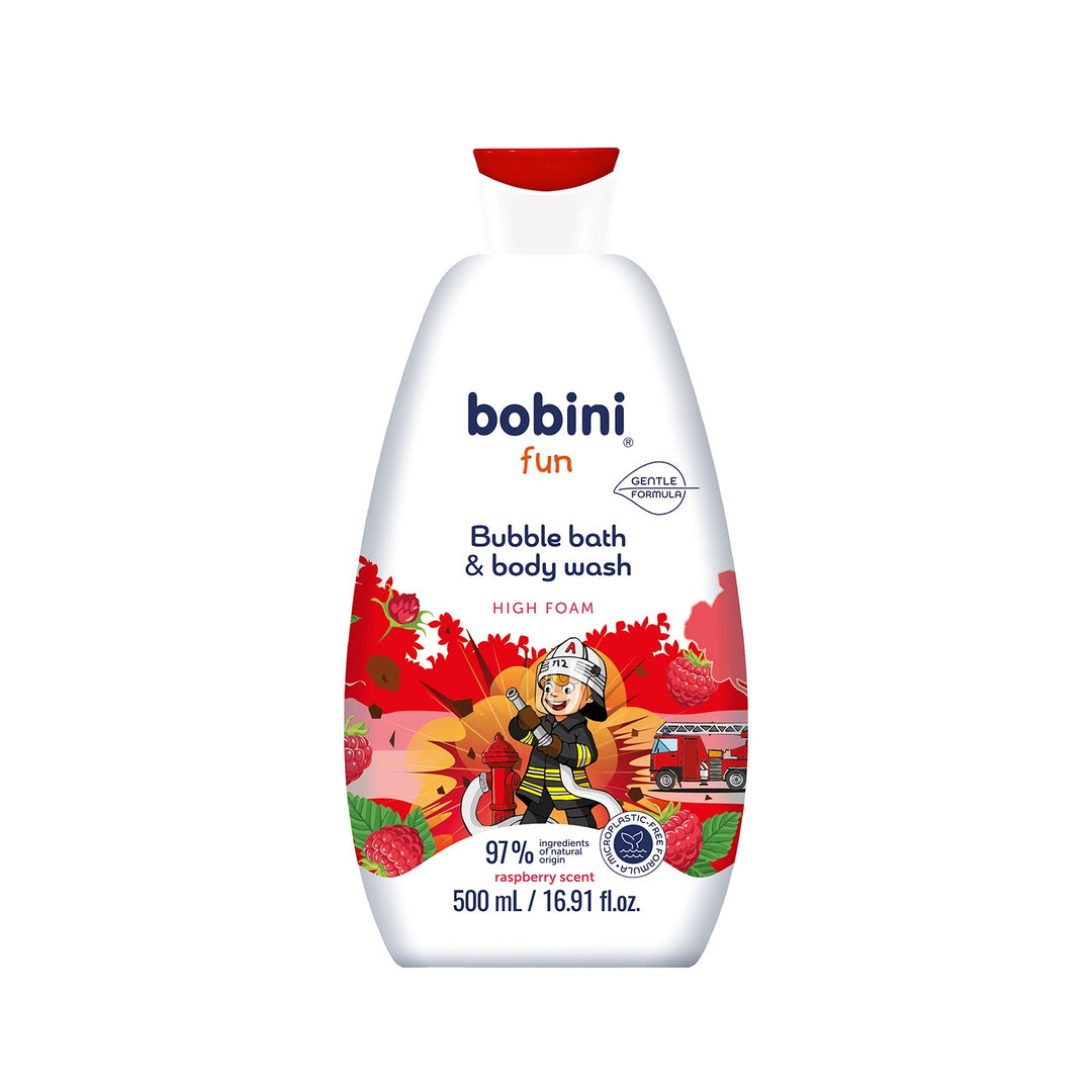 Bobini Kids Bubble bath & body wash raspberry scent 500 ml