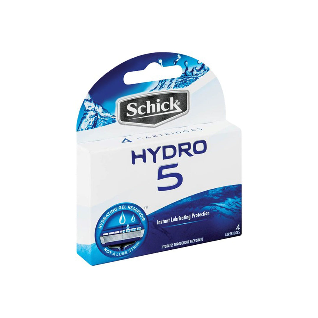 Schick Hair Removal Blades Hydro 5 blades *4 Cartridges