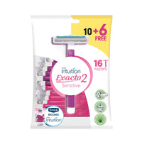Schick Intuition Hair Removal Blades Exacta 2 Women Sensitive – Smooth Hair Removal for Sensitive Skin
