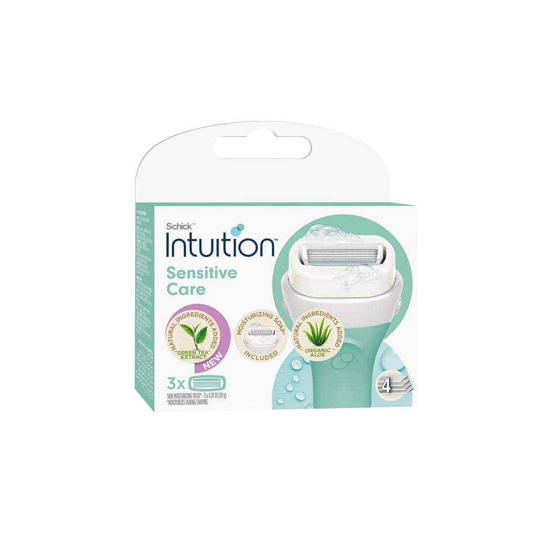 (Only Razor Included) Schick Intuition Sensitive Refill Blades for Women – 3 PCS