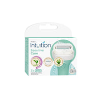 (Only Razor Included) Schick Intuition Sensitive Refill Blades for Women – 3 PCS – Smooth Hair Removal for Sensitive Skin