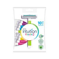 Schick Intuition Exacta2 Colours For Women – Smooth Hair Removal for Sensitive Skin