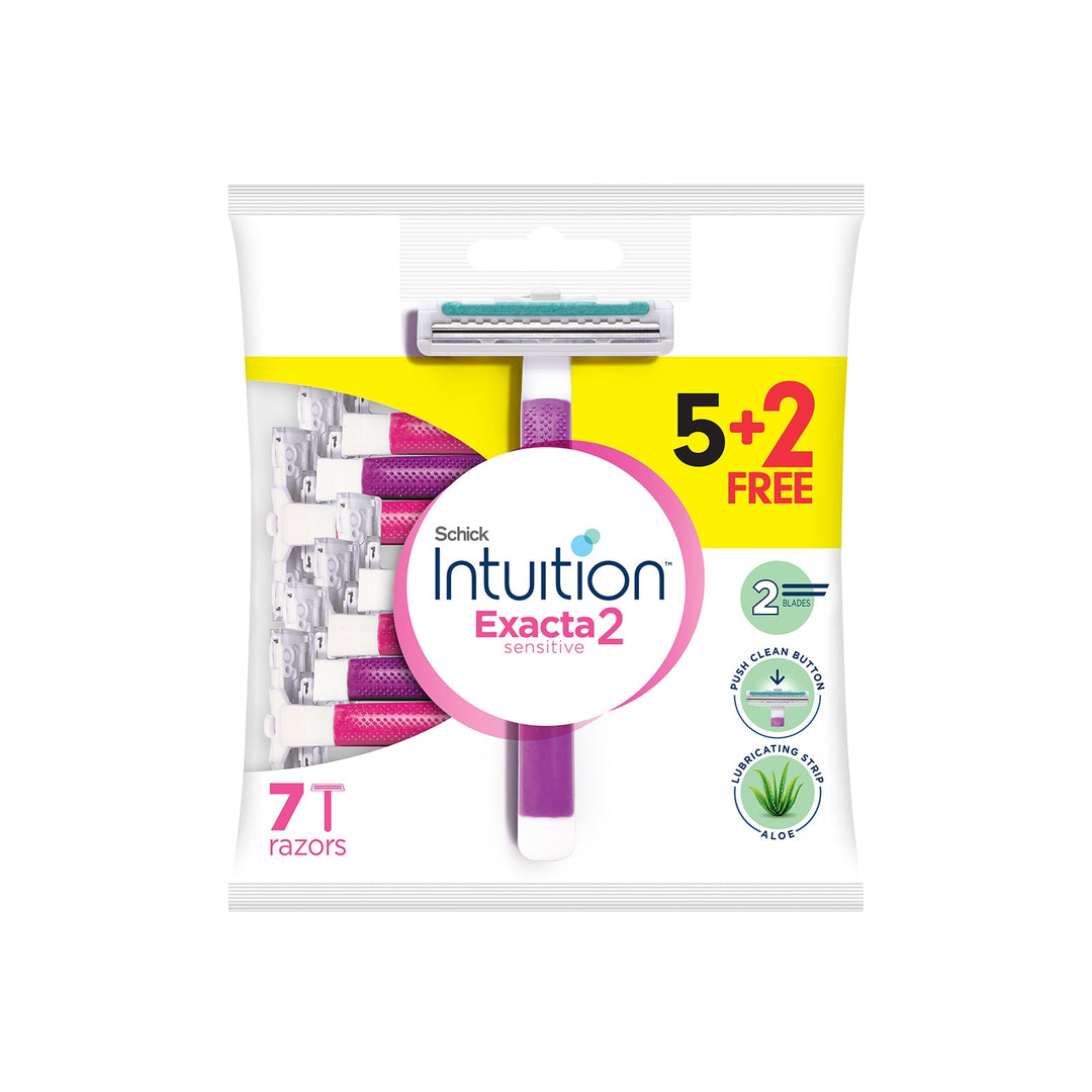 Schick Hair Removal Blades Exacta 2 Women sensitive 5 + 2 free