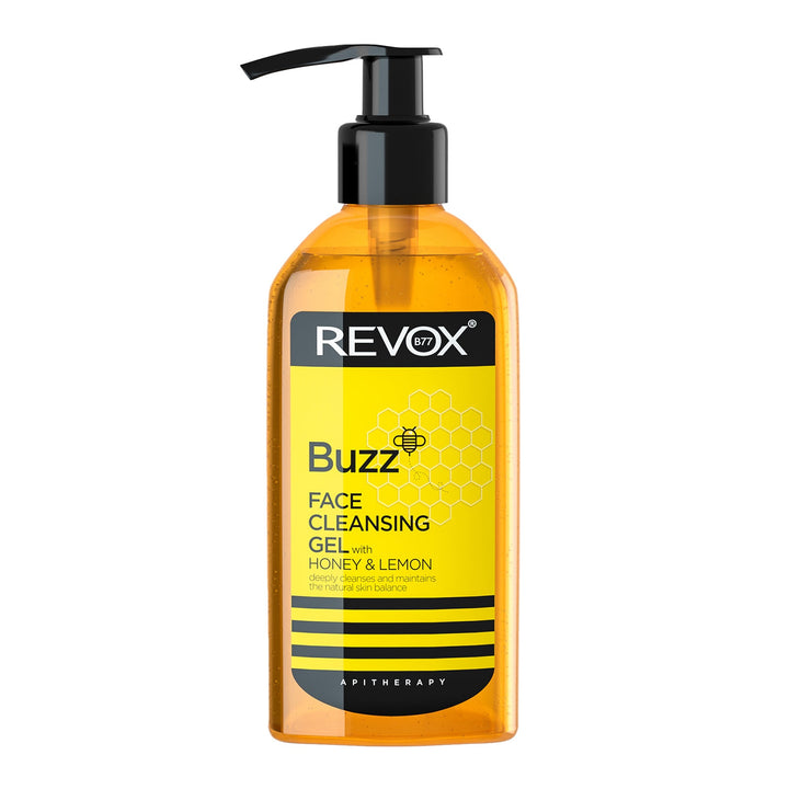 REVOX Buzz FACE CLEANSING GEL with Honey & Lemon 180ml