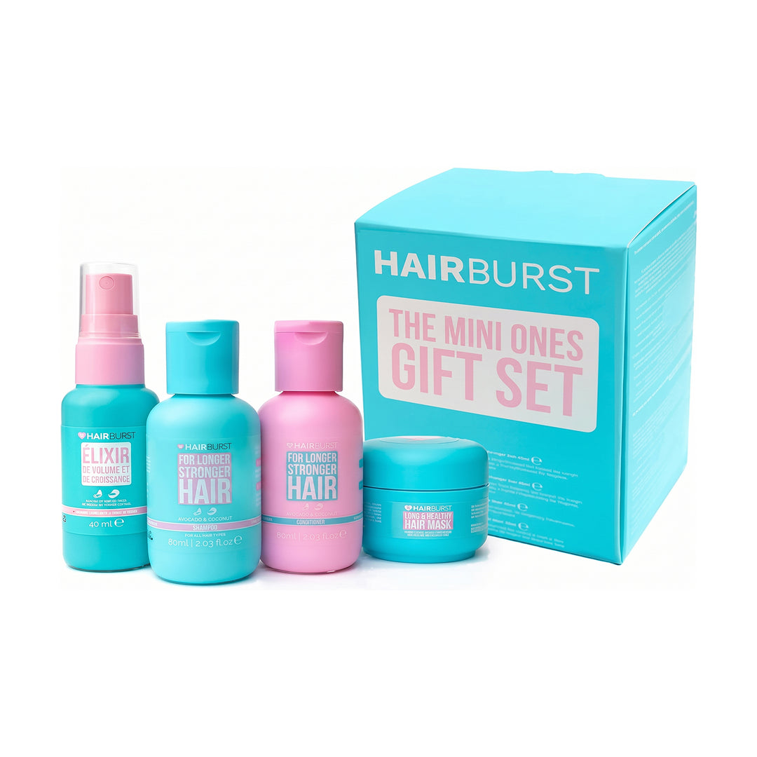 HAIR BURST Mini Set Avocado With Coconut Shampoo + Conditioner + Mask + Elixir – Complete Cleansing & Conditioning Routine