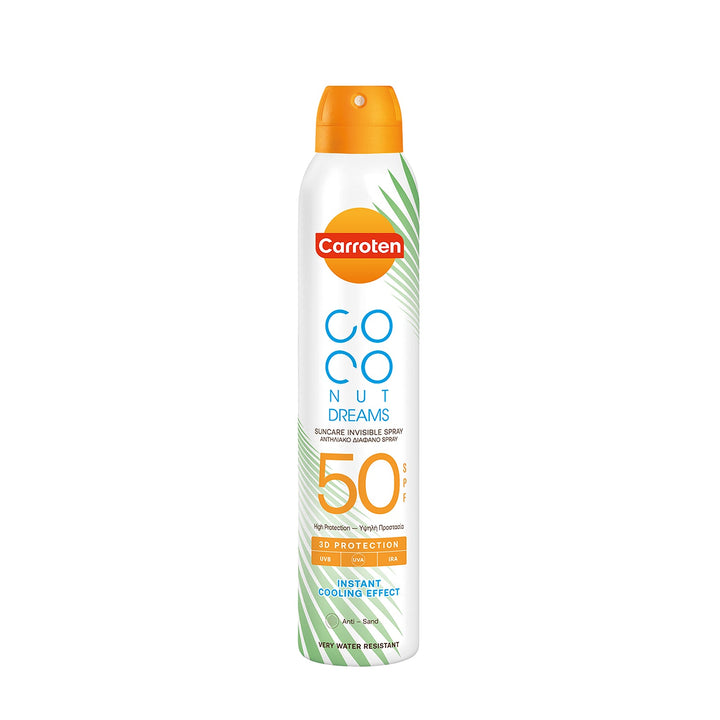 Carroten Coconut Dreams Suncare spray SPF50 200ml – Daily UVA/UVB Sun Protection