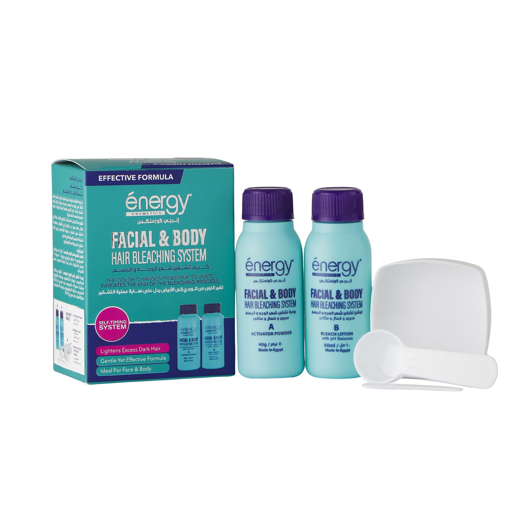 energy Facial & Body Hair Bleaching System Kit