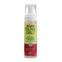 ORS Olive Oil Hold & Shine Wrap/Set Mousse 207ml – Smoothness, Frizz Control & Shine