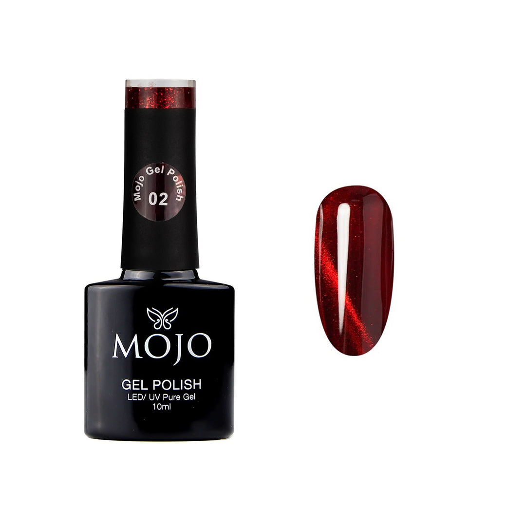 Mojo Ruby cat eye gel polish 02
