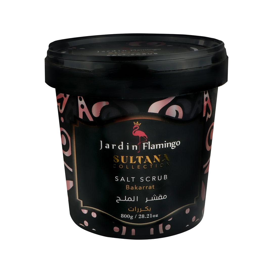 Jardin Flamingo sultana salt scrub with bakarrat