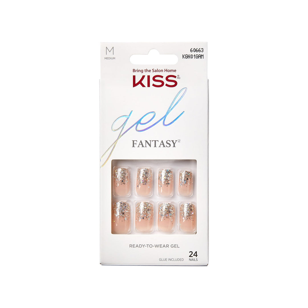 Kiss gel fantasy Fanciful medium, 24 nails, KGN01C