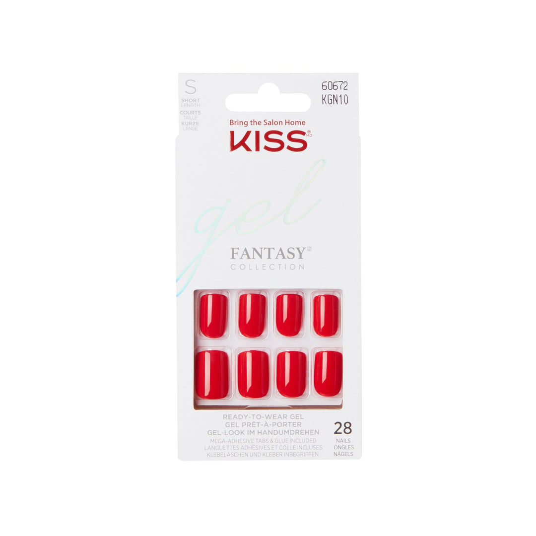 Kiss gel fantasy Whatever short, 28 nails, KGN10