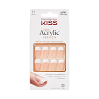 KISS acrylic french medium, 28 nails, KSA12 28pcs – Quick, Polished Manicure Look