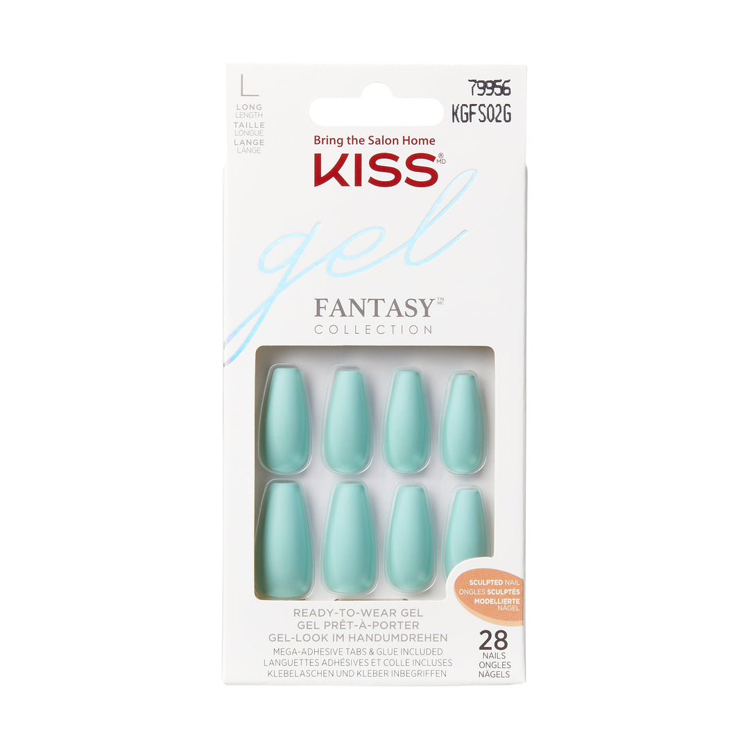 Kiss gel fantasy Sculpted Back It Up Long, 28 nails, KGFS02C
