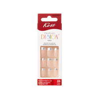 Kiss fashion design Love Inject medium, 24 nails, KODN01C 24pcs – Quick, Polished Manicure Look