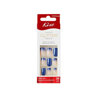Kiss glitter fashion medium, 28 nails, KOGN02C 28pcs – Quick, Polished Manicure Look