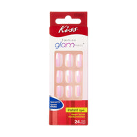 Kiss glam fashion Special Effec Bubble Tea medium, 24 nails, KOXN02 24pcs – Quick, Polished Manicure Look