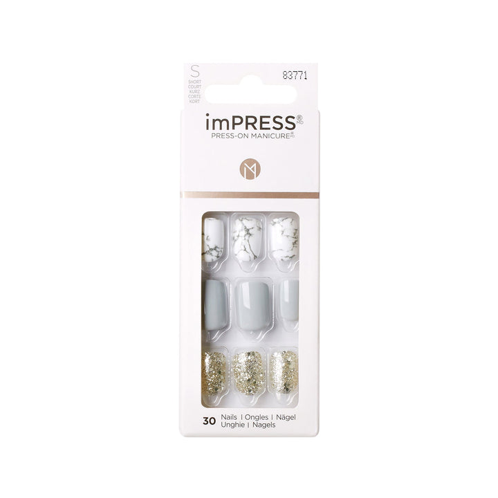 Kiss impress Knock Out short, 30 nails, KIM010 30pcs – Quick, Polished Manicure Look