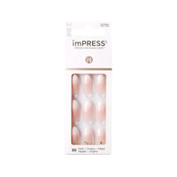 Kiss impress Medium-Awestruck KIMM01 – Neat, Polished Nail Look