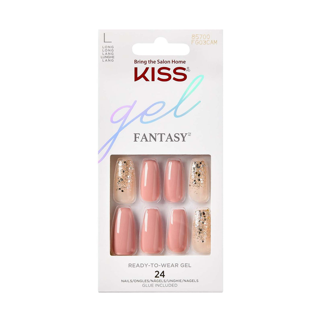 Kiss Gel Fantasy Nails- Midnight Sky FG03C