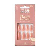 kiss bare but Better Nude Glow medium, 28 nails, BN03C 28pcs – Quick, Polished Manicure Look
