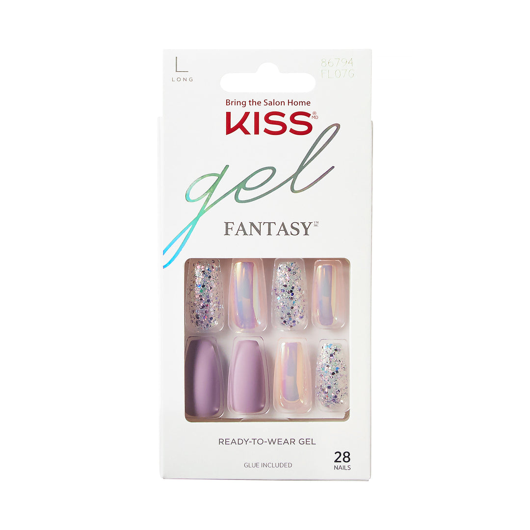 Kiss gel fantasy Rainbow Rings Long, 28 nails, FL07C