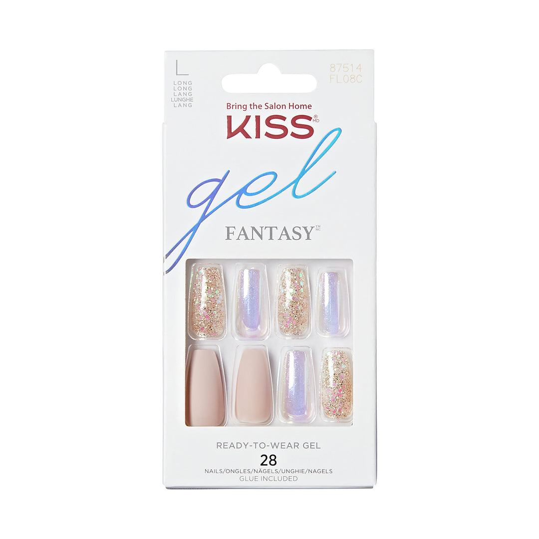 Kiss gel fantasy Fancy Brunch Long, 28 nails, FL08C